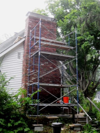chimney repointing -cap
