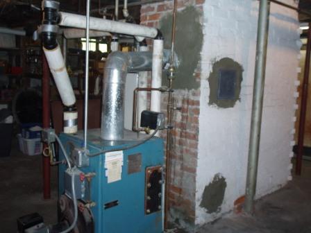 chimney flue liner installed