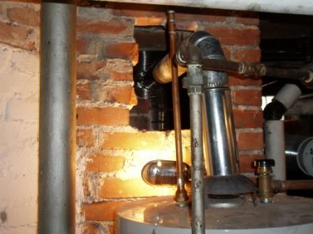 water heater connection